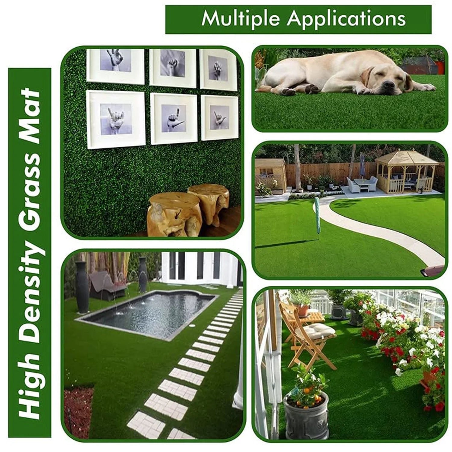 0612 Artificial Grass for Balcony Or Doormat, Soft and Durable Plastic Turf Carpet 58x38cm 0612 Artificial Grass for Balcony Or Doormat, Soft and Durable Plastic Turf Carpet 58x38cm
